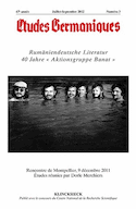 Etudes germaniques, no 03, 2012